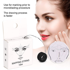 Preentintado blanco negro ceja mapeo hilo cadena Microblading suministros CEJA para maquillaje permanente ceja caja - Product Image 4