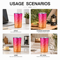 Gobelet isotherme personnalisé en titane pur 10oz, anodisé, à double paroi, avec double couvercle, fournisseur OEM en gros