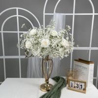 Décorations de table pour mariage, centre de table élégant, boules de fleurs en soie rose pour la réception, la fête, la décoration d'événements