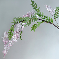 Fleur de Locust en Soie Réaliste Faite à la Main, Branche Florale Artificielle au Toucher Naturel, Décoration de Simulation pour Mariage et Remise de Diplôme