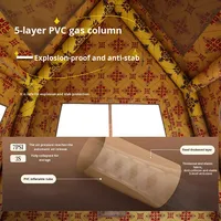 Tente gonflable de type maison pour l'extérieur, colonne d'air en PVC améliorée, auvent en Oxford 210D, tente portable, tente d'air de camping Forenia pour l'extérieur