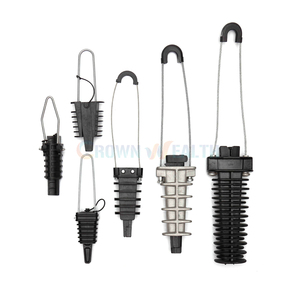 Điện trên không FTTH sợi quang nhựa nhôm Cáp căng thẳng kết thúc chết nêm PA Neo kẹp - Product Image 1