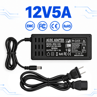 Adaptateur secteur de bureau 12V 5A 60W avec prise US, personnalisable ODM/OEM, pour bureau électrique réglable en hauteur et commutateur PoE