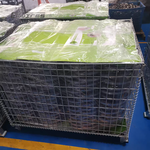 <span class=keywords><strong>Cage</strong></span> pliable en métal de porte à moitié ouverte de conception durable de grillage pour stocker des paquets - Product Image 5