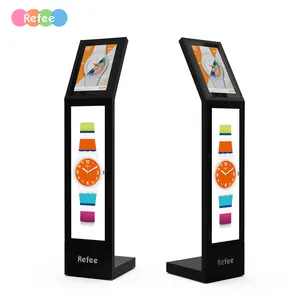 Refee Vloer Staande Indoor Elektronische Totem Kiosk Touchscreen Display Uitgerekt Bar Lcd Monitor Scherm Scherm