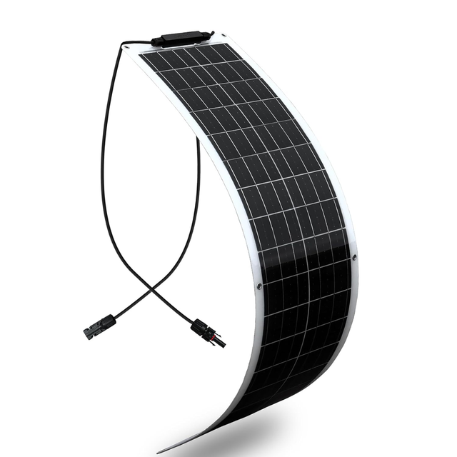 50W Monocrystalline Flexible Solar Panel PV Etfe Solar Flat Roof Tile for Balcony Photovoltaic Panel for Roof for Home Use
