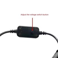 Cable de Carga Rápida con Voltajes Ajustables de 5V 9V 12V 15V 20V para Router, Laptop, USB C a 5.5x2.1mm, Cables Adaptadores de Corriente