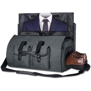 Échantillon gratuit – Sac de voyage vintage très populaire pour vêtements, grand sac de sport, sac de voyage pour costumes avec pochette à chaussures pour hommes et femmes - Product Image 3
