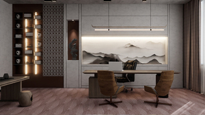 Dalles de moquette modulaires modernes à motif ondulé linéaire <span class=keywords><strong>bordeaux</strong></span> pour les intérieurs commerciaux élégants, les halls et les espaces de travail haut de gamme - Product Image 4