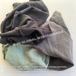 Paños de Limpieza de Tela de Felpa de Algodón 100% Reciclado, de Colores Mezclados, para Limpiar Agua y Aceite - Product Image 4
