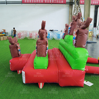 WINSUN Jeu de lancer de bois de renne gonflables, jeu interactif de fête de Noël, jouets de carnaval d'extérieur, cibles de score pour enfants et adultes