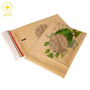 100% phân hủy sinh học tổ ong kraft giấy bưu phẩm thân thiện với môi độn phong bì Đệm túi - Product Image 3