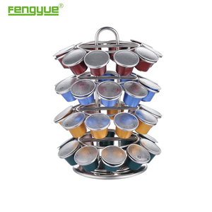 Rotatif <span class=keywords><strong>nespresso</strong></span> porte-capsule de café argent plaque chromée - Product Image 1