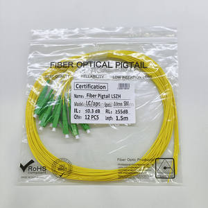 Cable de Fibra Óptica de Buena Calidad LC/APC Monomodo G652D 0.9mm LSZH 12 Núcleos 1.5m - Product Image 5
