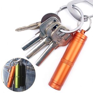 Wholesale Metal Pill Organizer, <b>Boxes</b> Keychain <b>Waterproof</b> Pill <b>Storage</b> Capsule Bottle <b>Storage</b> Keyring/ - Product Image 3