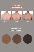 Costume en silicone réaliste pour hommes, corps supérieur complet, poitrine et bras, muscles factices, costume de cosplay, shapewear, en stock, pour adultes