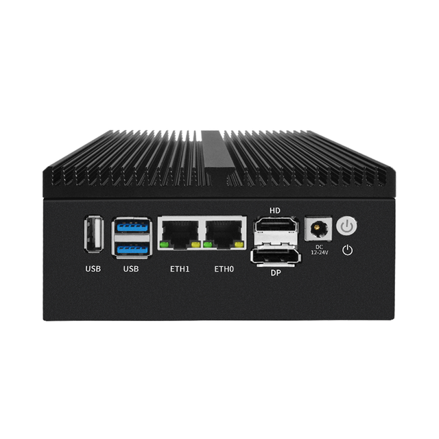 Fanless Mini PC Integrated Intel N100 Dual 2.5GbE Ports 10G SFP+ Suitable for Firewalls Home Servers Gateway H10-N100