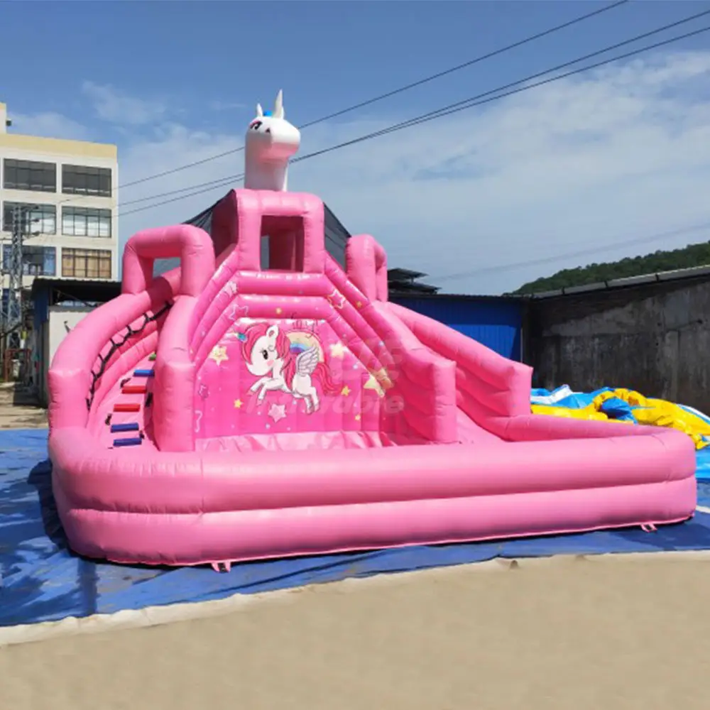Factory Price Large Inflatable Kids Bouncy Jumping Castle Water Slide Inflatable Combo Water Park
