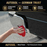 Pâte à polir les métaux Autosol allemande pour chrome, aluminium, acier inoxydable, laiton, cuivre, nettoyant, décapant de rouille, crème brillante