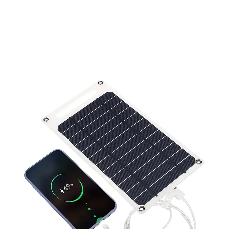 Panel surya Mini 10 watt, panel surya 10 W PERC panel surya mono, ponsel USB untuk luar ruangan