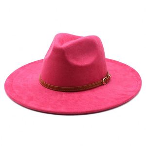 Sombrero Fedora de Poliéster/Algodón con Borde Cubierto y Diseño Liso para Hombre, Venta al por Mayor, Ala Ancha Plana, Estilo Mexicano Panamá, para Fiestas al Aire Libre y Pesca - Product Image 5