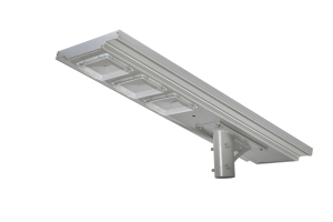 Lampadaire solaire LED en alliage d'aluminium IP65 5000K Lumière du jour Montage mural Cellule solaire Poly-Si Certifié CE Télécommande 144 faisceaux - Product Image 5