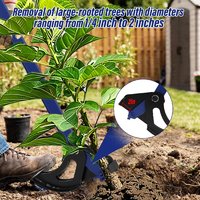 Outil pliable JH-Mech pour arracher les jeunes pousses, pour tiges boisées de 1/4 à 2 pouces, design ergonomique et économique en termes d'effort, extracteur de tiges d'arbres en acier