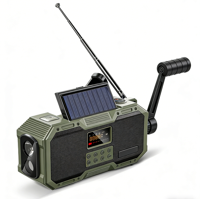 European DAB+FM Emergency Hand Crank Radio Multi-function Outdoor Radio with 10W USB Output for Camping Emergency