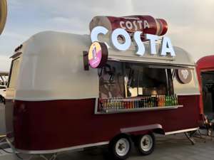 Camion de vente de glaces molles avec machine à double saveur, station de trempage de cornets et garnitures de sirop pour la vente estivale - Product Image 3