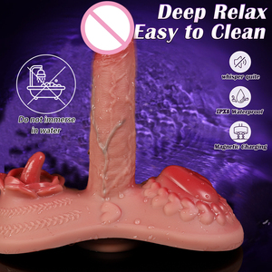 Vibromasseur électrique télécommandé avec fonctions <span class=keywords><strong>de</strong></span> poussée <span class=keywords><strong>et</strong></span> <span class=keywords><strong>de</strong></span> vibration, Godemiché pour point G <span class=keywords><strong>et</strong></span> vagin avec ventouse, Jouets sexuels pour adultes - Product Image 3