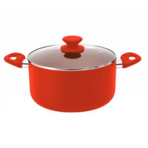 Casserole pressée antiadhésive PFOS en aluminium sans PTFE de <span class=keywords><strong>40</strong></span> <span class=keywords><strong>cm</strong></span> avec couvercle en verre trempé et poignée pour rester au frais - Product Image 5
