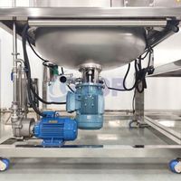 Mélangeur Homogénéisateur Émulsifiant Entièrement Automatique pour la Fabrication de Crèmes et Pommades, Cuve de Mélange de 1000 Litres