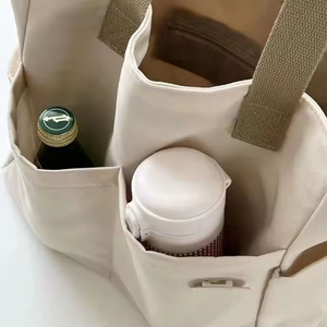 New Design Custom Multifunctional Premium Fashion Reusable High Quality Travel Shopping Canvas Tote <strong>Bag</strong> - Product Image 6