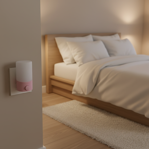 <span class=keywords><strong>Veilleuse</strong></span> LED cylindrique moderne GL-W129 à brancher avec interrupteur à bouton, double température de couleur, intensité réglable pour chambre à coucher - Product Image 2