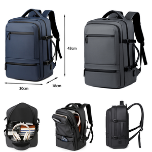 Herren-Rucksack Leichter Business-Laptop-Rucksack Wasserdichter Oxford-Stoff Reißverschluss-Sporttasche für Kurzreisen - Product Image 1