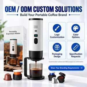 Cafetera Espresso Portátil 3 en 1, Bomba de Presión Recargable, Extracción en Frío y Caliente, Cafetera de Cápsulas Manual para Viajes al Aire Libre - Product Image 6