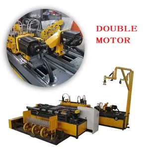 Double wire chain link fencing machine suppliers diamond wire mesh making machine chain link fence wire making machine