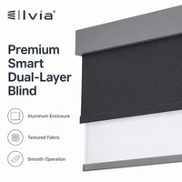 Système de stores enrouleurs électriques intelligents personnalisés Ilvia, stores enrouleurs électriques jour et nuit