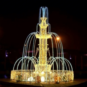 LED Christmas Fountain Decoration Light Designed for Parks, Plazas, Hotels and Commercial Holiday Displays - Product Image 1