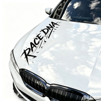 Autocollant décoratif XGS DECAL personnalisé PERFORMANCE pour capot de voiture, en PVC, auto-adhésif, à usage unique