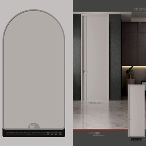 2025 China's Latest Design Swing-Style Interior Wooden <b>Door</b> for Bedroom Hotel Apartment Fiberglass <b>Screen</b> Durable Stylish - Product Image 4