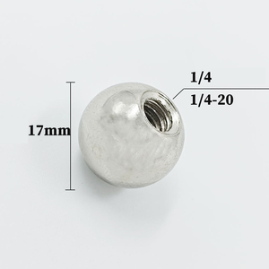 Testa a Sfera in Acciaio con Filettatura Femmina da 1/4" - Ricambio per Supporti Telefono/Tablet e Braccio Magico per Fotocamera - Product Image 3