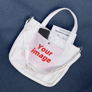 กระเป๋าโท้ทของผู้หญิงกระเป๋าช้อปปิ้งและเดินทางกระเป๋าแมสเซนเจอร์ของผู้หญิงพิมพ์โลโก้ได้ตามต้องการ - Product Image 6