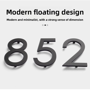 <strong>Floating</strong> Acrylic <strong>House</strong> <strong>Numbers</strong> Are Used for Hotels, Apartments, Homes, and Building Door <strong>Number</strong> Indications. - Product Image 2