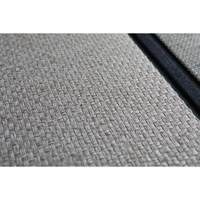 Tapis de porte gris en polyester à sublimation, motif piste de course