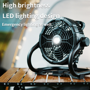 2024 Neuer wiederauf ladbarer USB-Lüfter für Camping lüfter Automatisch oszillieren der Zelt ventilator für den Außenbereich - Product Image 6