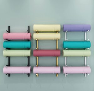 Étagère murale multifonctions en métal pour suspension, support de rangement pour équipement de sport, tapis de yoga, 1 pièce - Product Image 3