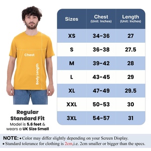 เสื้อยืดคอกลมผู้ชายไซส์ใหญ่พิเศษ ผ้าถัก 100% คอตตอน พร้อมลายพิมพ์ - Product Image 6
