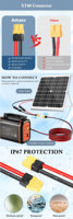Adaptateur automobile XT30 XT60 XT90 avec contact en cuivre, boîtier en nylon IP65, faisceau de câblage mâle/femelle, alimentation batterie PA 250V 30A