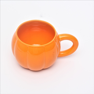 Halloween Pumpkin Shaped Ceramic Coffee <b>Mug</b> Solid Novelty Design Heat Resistant Microwave Safe Dishwasher Safe Home Use - Product Image 3
